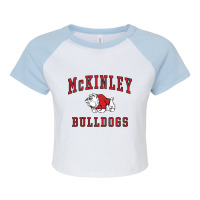 Canton Mckinley High School Bulldogs sweatshirt c1 Raglan Crop Top | Artistshot