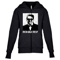 Roman Roy  B/w Youth Zipper Hoodie | Artistshot