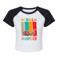 Snail Whisperer Tank Top Raglan Crop Top | Artistshot