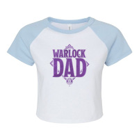 Dungeons & Dragons Dad Warlock Raglan Crop Top | Artistshot