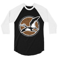 Dinosaur Prehistoric Animals Pterosaurs Pterosauri 3/4 Sleeve Shirt | Artistshot