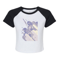 Steven Universe Pearl Clouds Raglan Crop Top | Artistshot