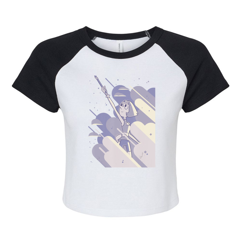 Steven Universe Pearl Clouds Raglan Crop Top by duongnhannam | Artistshot