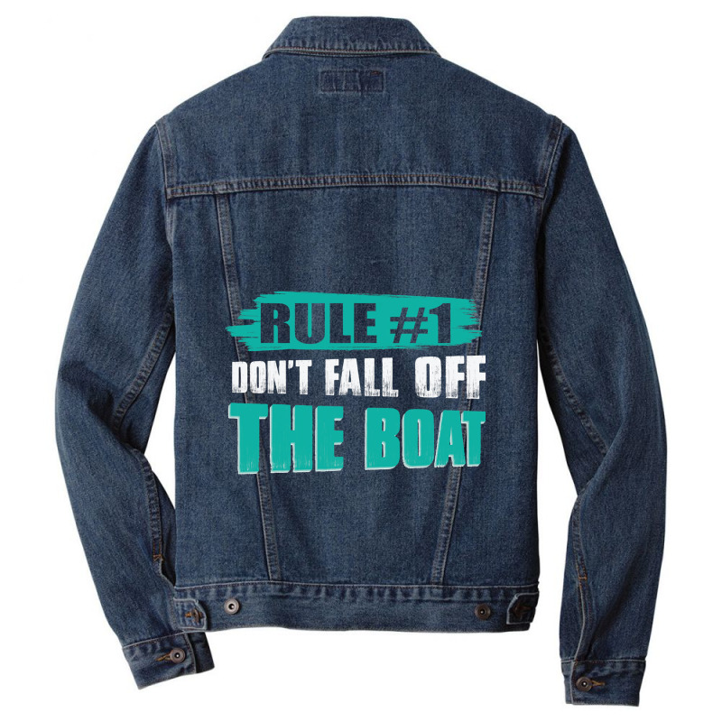 Dont Fall Off The Boat Funny Cruise Ship Cruising  Men Denim Jacket | Artistshot