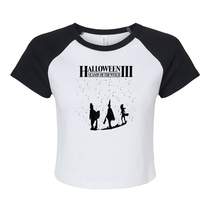 Halloween 3 Starry Night Title Silhouette Raglan Crop Top by vucongha | Artistshot