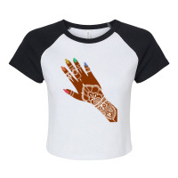 Pride Henna, Long Raglan Crop Top | Artistshot