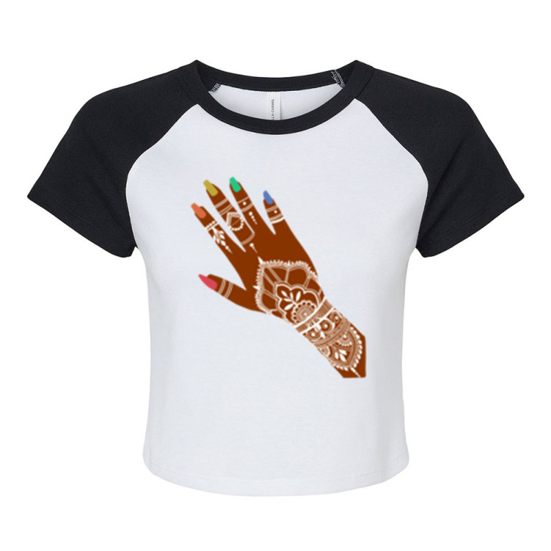 Pride Henna, Long Raglan Crop Top by RILEYALLEN | Artistshot