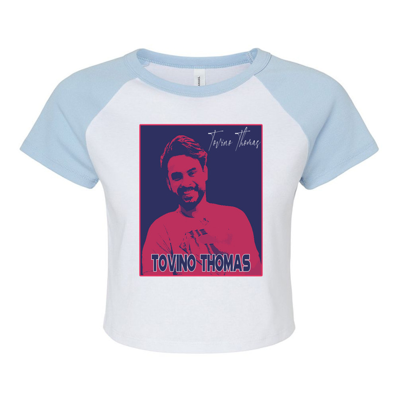 Tovino Thomas Raglan Crop Top by RILEYALLEN | Artistshot