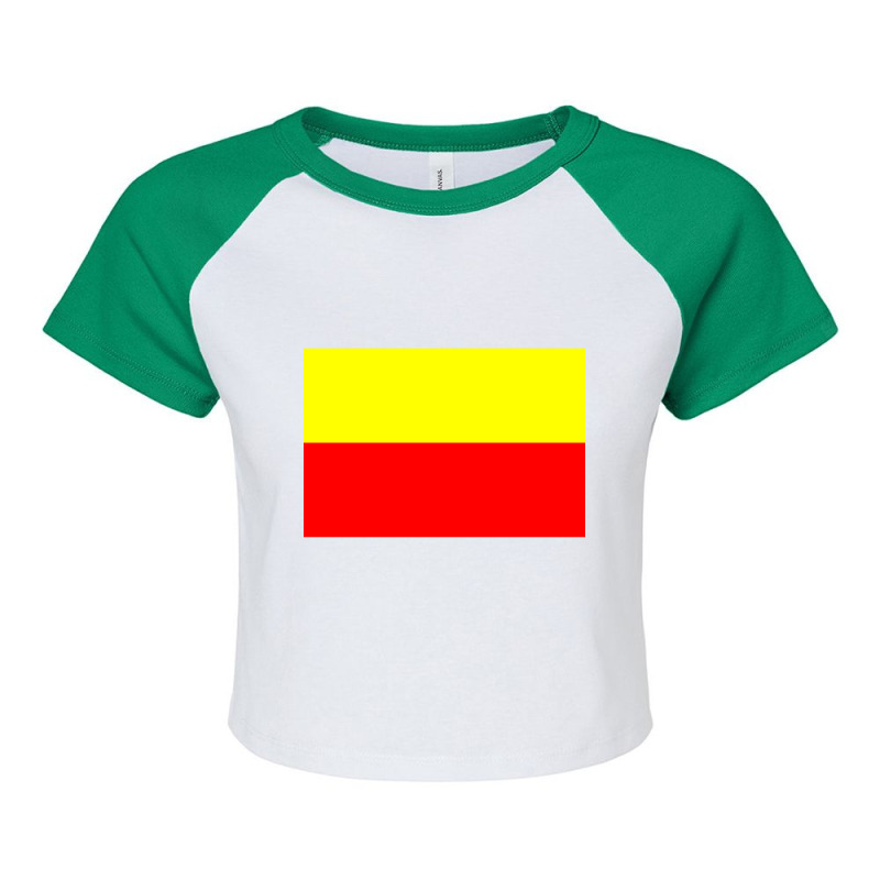 Flag Of Karnataka Raglan Crop Top by RILEYALLEN | Artistshot