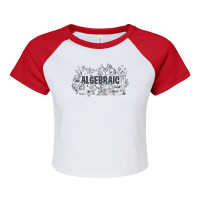 Womens Cn Adventure Time Algebraic Group Sketch Raglan Crop Top | Artistshot