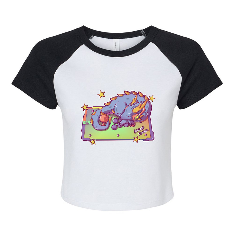 Arcade Dragon Raglan Crop Top by Kosdapen517 | Artistshot