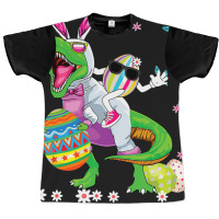 Easter Dinosaur Bunny Ears Easter Basket Stuffers  Graphic T-shirt | Artistshot