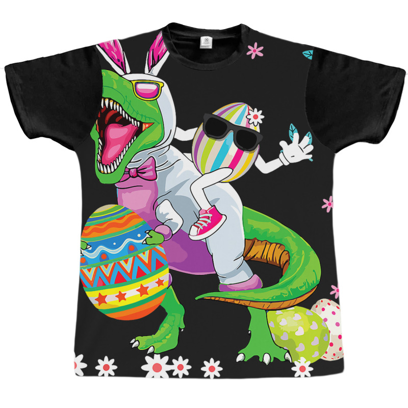 Easter Dinosaur Bunny Ears Easter Basket Stuffers  Graphic T-shirt | Artistshot