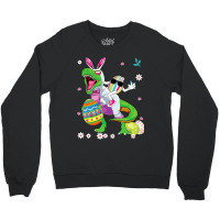 Easter Dinosaur Bunny Ears Easter Basket Stuffers  Crewneck Sweatshirt | Artistshot