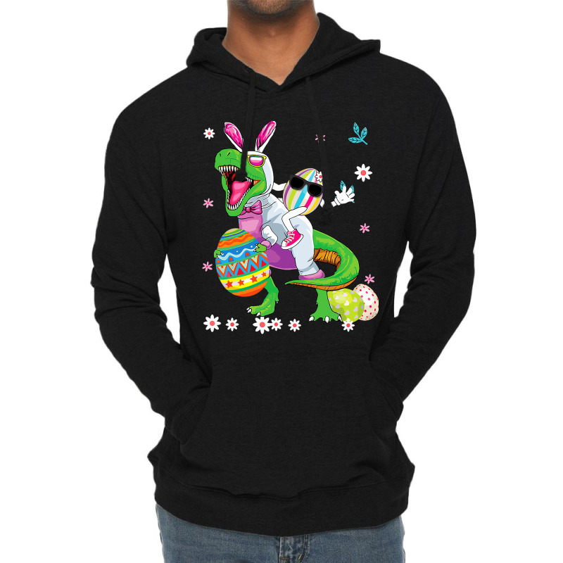 Easter Dinosaur Bunny Ears Easter Basket Stuffers  Lightweight Hoodie | Artistshot