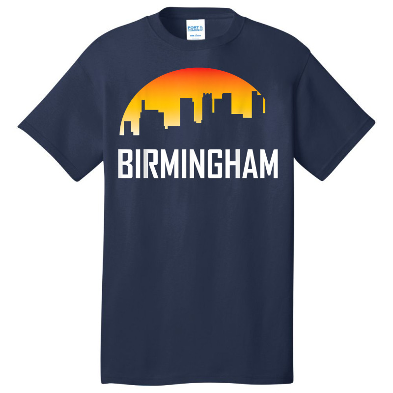 Birmingham Alabama Sunset Skyline Silhouette T Shirt Basic T-shirt by jacolepachew | Artistshot