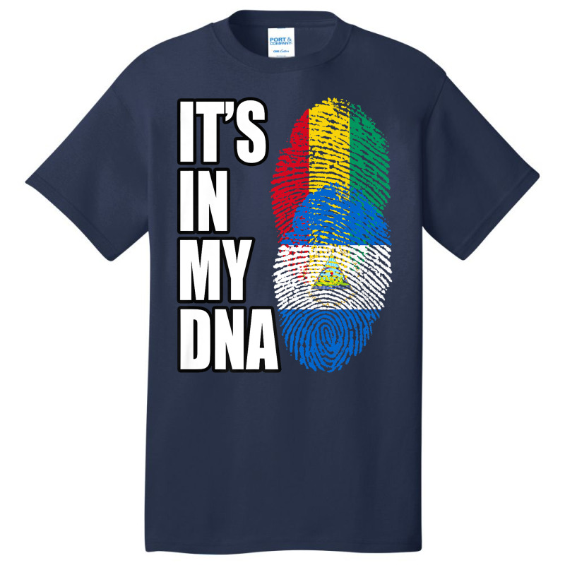 Nicaraguan And Guinean Mix Dna Flag Heritage Premium Basic T-shirt | Artistshot