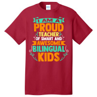 Proud School Teacher Bilingual Kids T Shirt Basic T-shirt | Artistshot