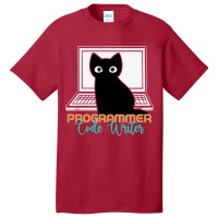 Funny Cat Programmer Code Writer Programming Codin Basic T-shirt | Artistshot