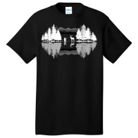 Hunting T  Shirt Hunter Forest Sunset   Forrest Hunt Game Wildlife Hun Basic T-shirt | Artistshot