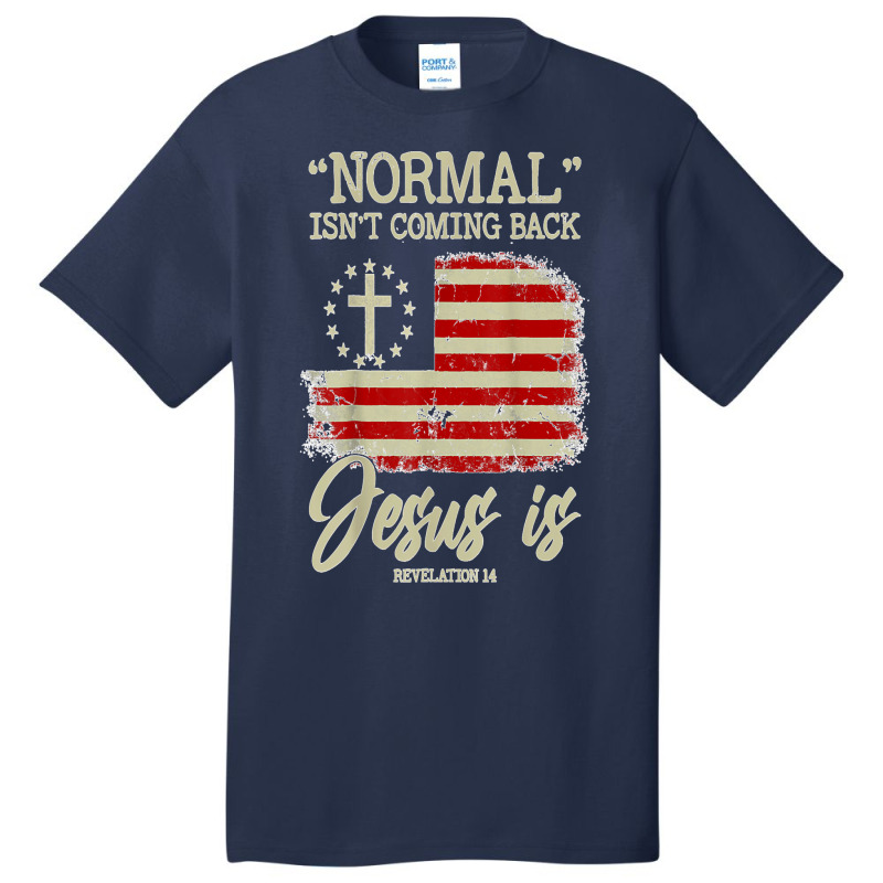 Normal Isn't Coming Back But Jesus Is Revelation 14 Costume T Shirt Basic T-shirt by NatalieRoseHeinz | Artistshot