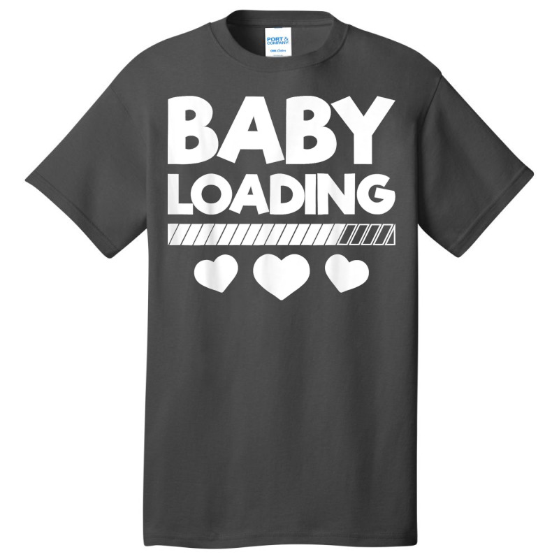 Baby Loading Pregnancy Announcement Hearts Pregnancy T Shirt Basic T-shirt | Artistshot