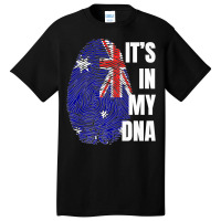 Australian Flag Dna Fingerprint Australia Premium T Shirt Basic T-shirt | Artistshot