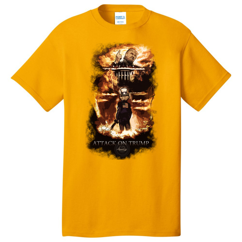 Attack On Trump Basic T-shirt | Artistshot