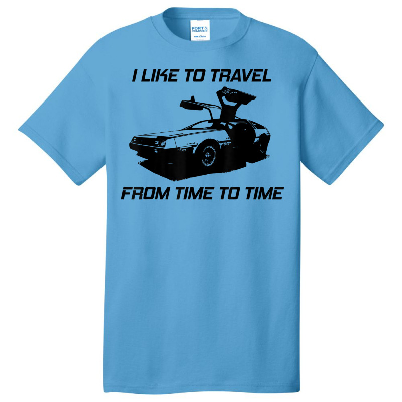 I Like To Travel From Time To Time. Funny Retro Car Vacation T Shirt Basic T-shirt by shoaibmolleda | Artistshot