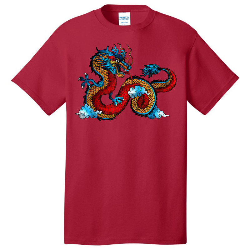 Beautiful Chinese Dragon In The Clouds Art T Shirt Basic T-shirt | Artistshot