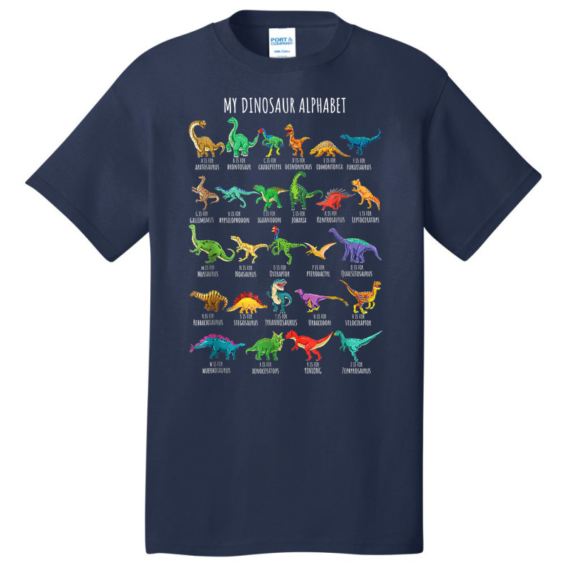 My Dinosaur Alphabet, Lover Dino, Funny T Rex T Shirt Basic T-shirt | Artistshot