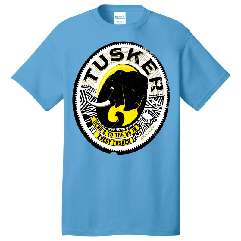 Distressed Tuskers Basic T-shirt by JenniferMoquin | Artistshot