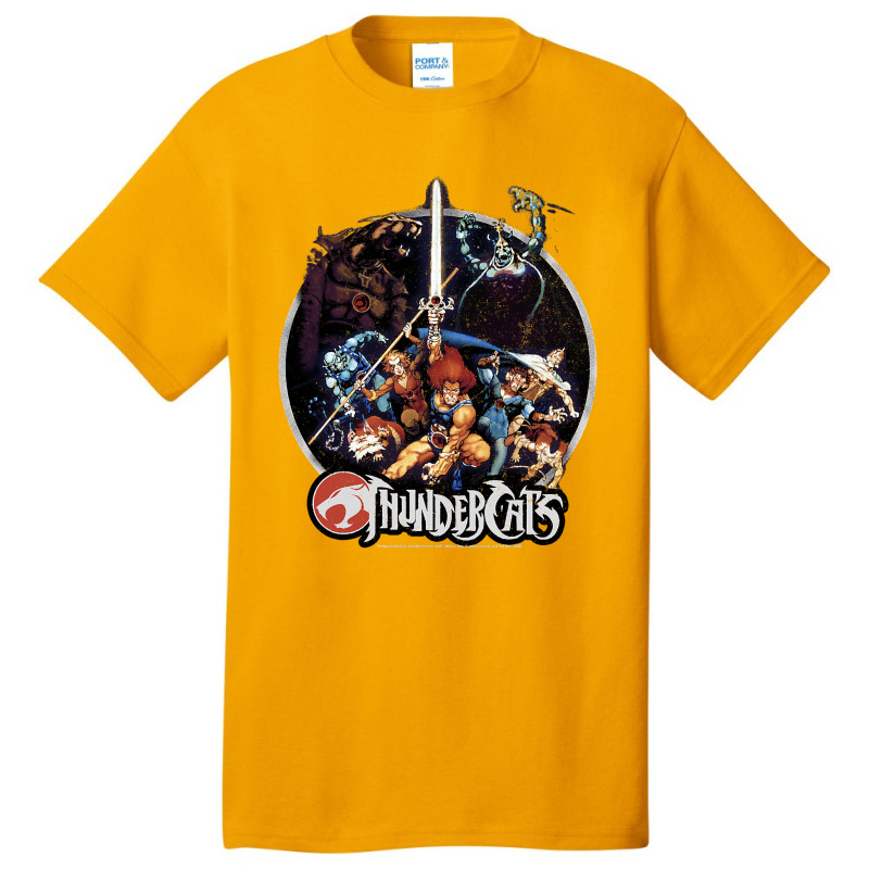 Thundercats Group Shot Vintage Circle T Shirt Basic T-shirt by Binhthai9809 | Artistshot