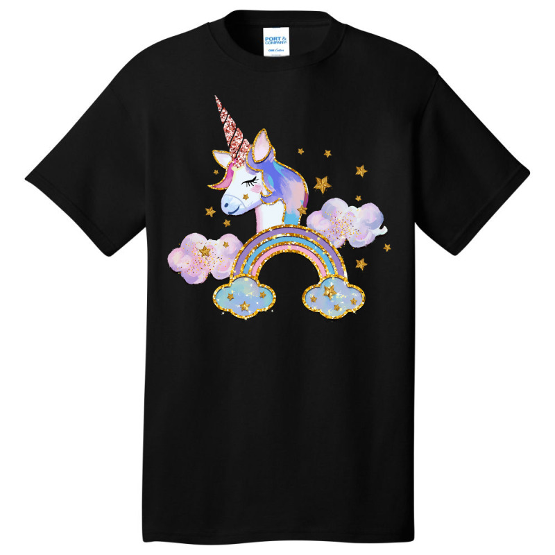 Rainbow Unicorns T Shirtrainbow Unicorn T Shirt (1) Basic T-shirt | Artistshot