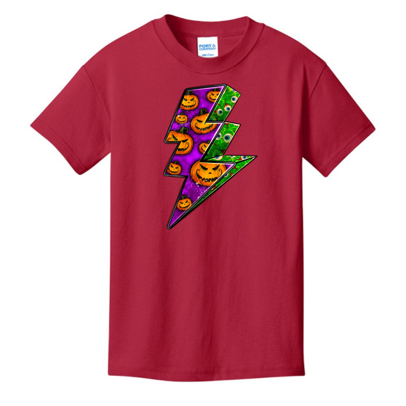 Halloween Lightning Bolt Basic Youth T-shirt by BundleAndBundleShop | Artistshot