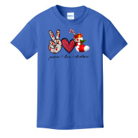 Peace Love Christmas Tis The Season Christmas Family Pajamas T Shirt Basic Youth T-shirt | Artistshot