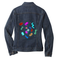 Biology Microbiologist Science Bacteria Ladies Denim Jacket | Artistshot