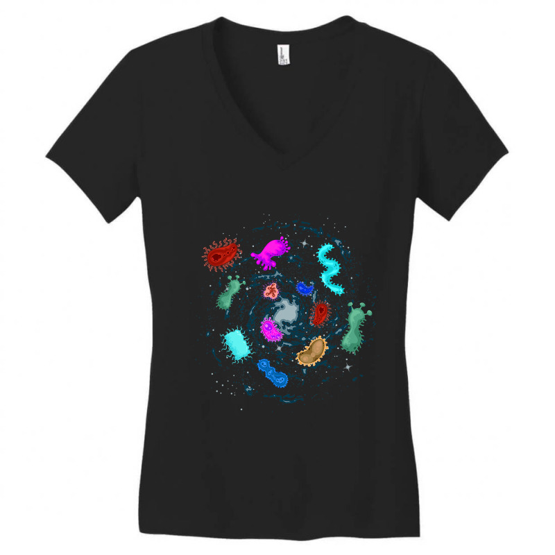 Biology Microbiologist Science Bacteria Women's V-Neck T-Shirt by KochDestines | Artistshot