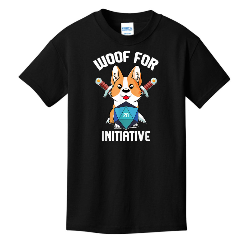 Woof For Initiative Funny Corgi D20 Rpg Tabletop Gamer Dogs T Shirt Basic Youth T-shirt by cucciailleveretcq | Artistshot