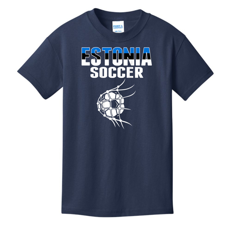 Estonia Soccer Fans Jersey   Support Estonian Football Team T Shirt Basic Youth T-shirt | Artistshot