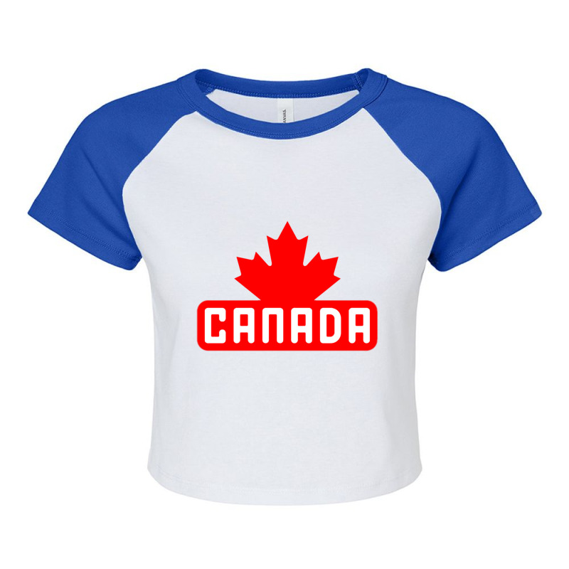 Canada Design Raglan Crop Top by cm-arts | Artistshot