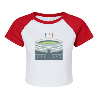 Stadium Grandstand Sport Stadium 1 Raglan Crop Top | Artistshot