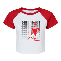 Working Out Since 1980 Raglan Crop Top | Artistshot