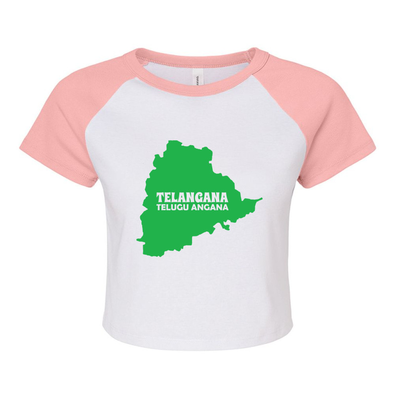 Telengana - Telugu Angana Raglan Crop Top by RILEYALLEN | Artistshot