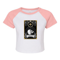 Dnd Warlock Tarot Raglan Crop Top | Artistshot