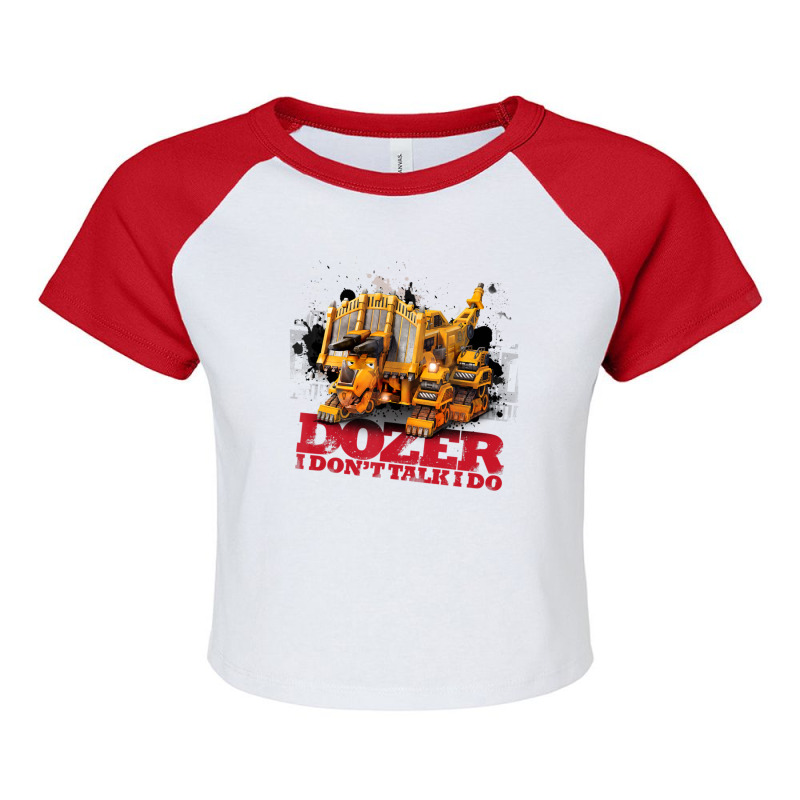 Dinotrux Dozer Raglan Crop Top by BuiDoc | Artistshot