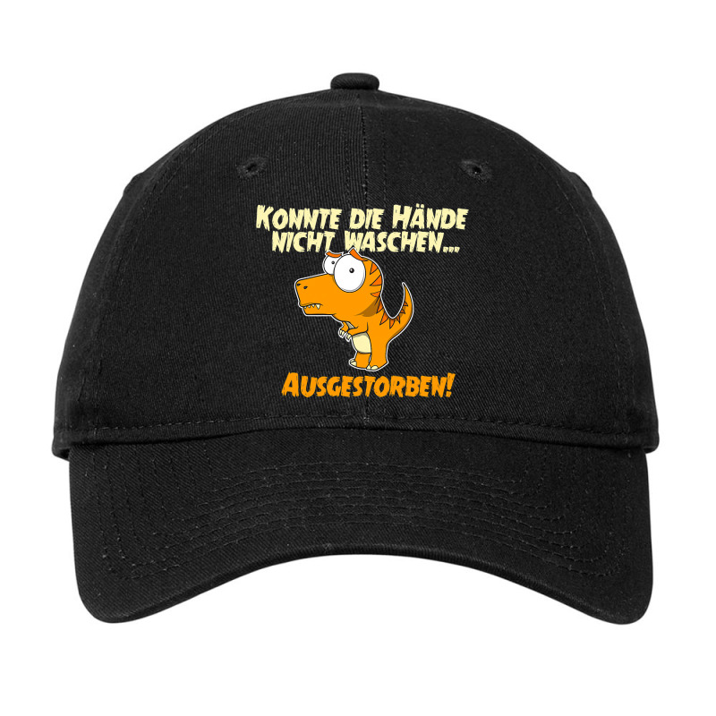 Funny Sarcasm Pandemic Biohazard Dinosaur Slogan Adjustable Cap | Artistshot