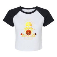 Warlock Class D20 Tabletop Dungeons Rpg Gaming Dragons Raglan Crop Top | Artistshot