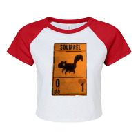 Inscryption Psychological Horror Squirrel Card Game Halloween Scary Sp Raglan Crop Top | Artistshot