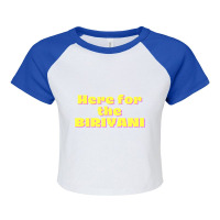 Here For The Biriyani Raglan Crop Top | Artistshot